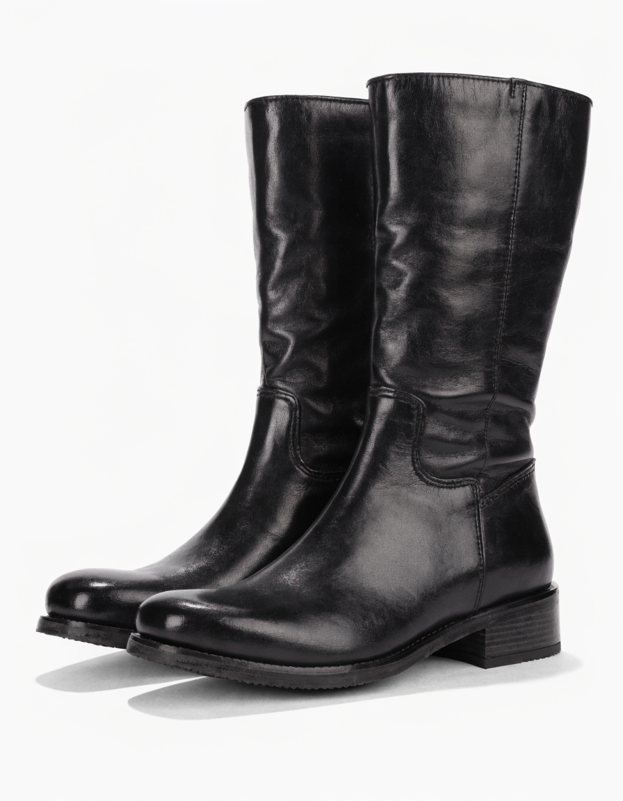 Bota IMAC de mujer caña media impermeable color negro