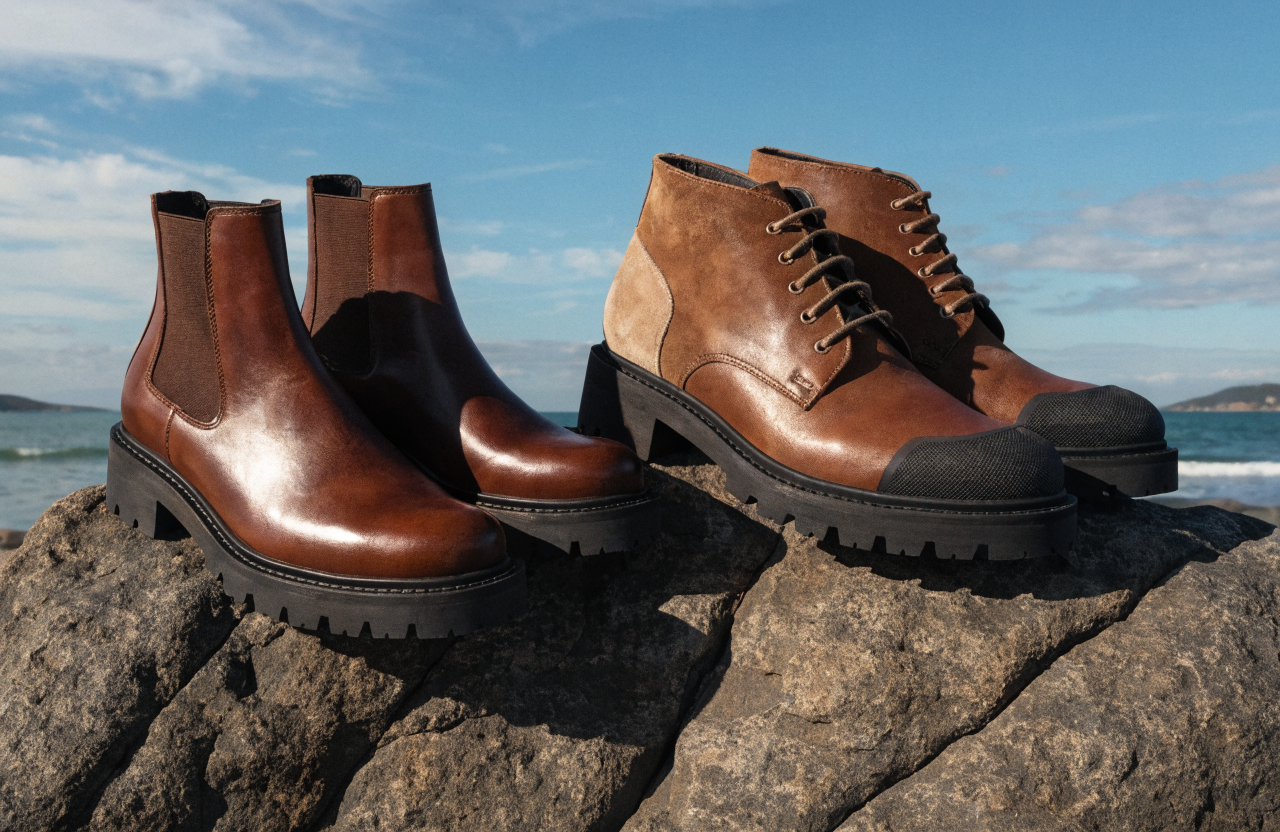 Botas IMAC para hombre en piel italiana resistente