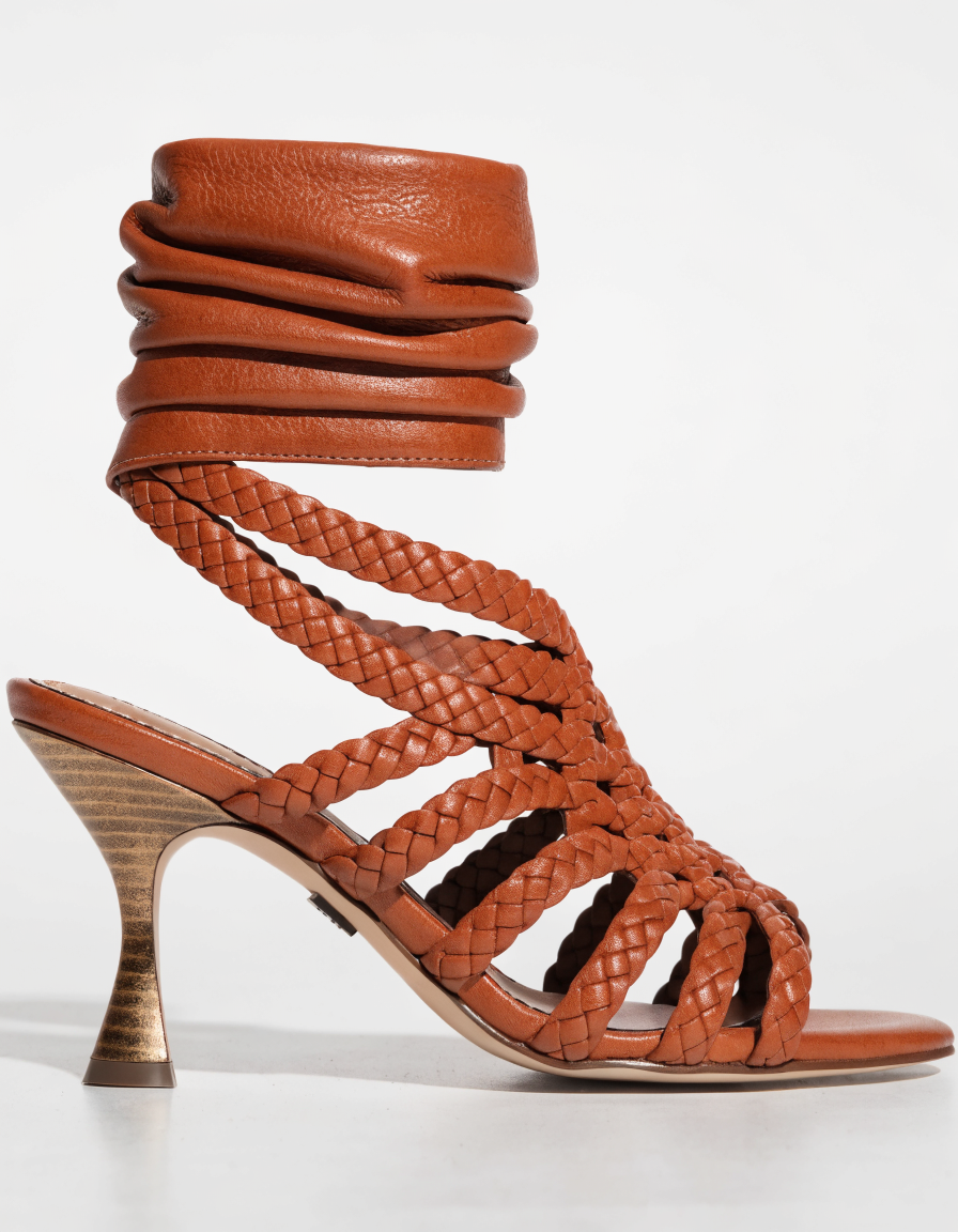 Sandalia IMAC de vestir de mujer con detalles dorados